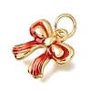 Brass Enamel Pendants KK-G605-11G-04-2