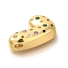 Brass Cubic Zirconia Pendants KK-M295-13G-L-2