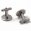 Tarnish Resistant 304 Stainless Steel Cuff Buttons LS-STAS-Z015-33F-1