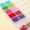 700Pcs 14 Style Bicone AB Color Plated Eco-Friendly Transparent Acrylic Beads TACR-FS0001-32-6
