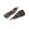 Natural Black Tourmaline Nuggets Big Pendants G-C190-01-2
