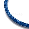 Braided Round Imitation Leather Bracelets Making BJEW-H610-01P-15-3