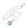 Rack Plating Natural Paua Shell Pendants Necklace NJEW-B104-01E-01P-2
