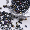 Plated Glass Seed Beads SEED-Q030-A-02-1