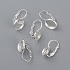 304 Stainless Steel Leverback Earring Settings LS-STAS-F191-03S-12mm-1