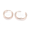 Ion Plating(IP) 304 Stainless Steel Huggie Hoop Earrings EJEW-F111-16mm-RG-3