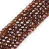 Electroplate Glass Beads Strands X-EGLA-A044-T2mm-B02-1