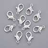Silver Color Plated Alloy Lobster Claw Clasps X-E106-S-2