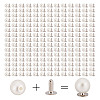 200 Sets ABS Plastic Imitation Pearl Rivet Studs KY-GO0001-06A-1