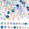240Pcs 3 Colors Opaque Resin Beads RESI-PA0001-16-1