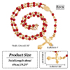 Acrylic Rosary Bead Necklace NJEW-PH01476-2