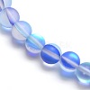 Synthetic Moonstone Beads Strands G-F142-6mm-08-3