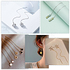 Unicraftale 16 Pairs Brass Chains Stud Earring Findings KK-UN0001-45-6