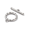 Non-Tarnish 304 Stainless Steel Ring Toggle Clasps STAS-A092-09B-P-2