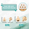80Pcs 2 Styles Iron Charms IFIN-BBC0001-10-2
