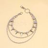 Aluminum & Alloy Spike Rivets 3 Layer Trousers Chains WGE957A-01-3