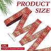 Ethnic Style Polyester Jacquard Ribbon OCOR-WH0078-478B-06-2