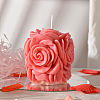 Valentine's Day 3D Rose Pillar DIY Candle Silicone Molds DIY-K064-03A-2