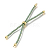 Braided Cotton Cord Slider Bracelet Making MAK-R001-01G-01-2