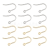 60Pcs 2 Colors 304 Stainless Steel Earring Hooks STAS-FS0001-22-1