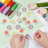 48Pcs 4 Colors Polyester Embroidery Sew on Appliques PATC-FG0002-01-3