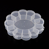 Flower Plastic Bead Storage Containers CON-Q023-21-1