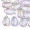 Two Tone Transparent Spray Painted Glass Charms GLAA-T017-02-B03-1