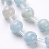 Natural Dyed Marble Beads Strands G-I203-A-8mm-1-4