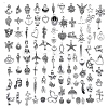 100Pcs 100 Style Tibetan Style Alloy Pendants FIND-YW0001-48-1