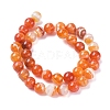 Natural Striped Agate/Banded Agate Beads Strands G-G582-10mm-62-2