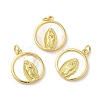 Eco-Friendly Brass Pendants KK-M246-08G-3