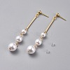Plastic Imitation Pearl Dangle Earrings EJEW-JE03724-2