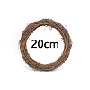 Circle Shape Rattan Vine Branch Wreath Hoop PW-WG61826-03-1