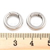 Non-Tarnish 316 Stainless Steel Spring Gate Rings STAS-M296-01P-F-3