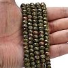 Natural Unakite Beads Strands G-Z111-A31-2