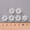 Frosted Acrylic Bead Caps MACR-S371-07A-701-4