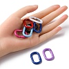 10Pcs Spray Painted Alloy Spring Gate Rings FIND-YW0001-83-5