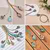 Braided Waxed Cotton Thread Cords Macrame Pouch Necklace Making AJEW-SW00020-5