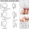 3 Style 304 Stainless Steel Leverback Earring Findings STAS-SC0007-58P-2
