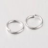 Rhodium Plated 925 Sterling Silver Open Jump Rings STER-I005-32-8mm-2