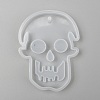 Halloween DIY Skull Pendant Silicone Molds X-DIY-P006-41-2
