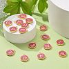 Golden Plated Alloy Enamel Charms ENAM-S118-08-M-4