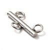 Non-Tarnish 304 Stainless Steel Chandelier Component Links STAS-E044-05P-3