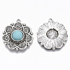 Tibetan Style Alloy Pendants PALLOY-R113-002-RS-2