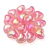 Transparent Crackle Acrylic Beads OACR-P010-14A-3