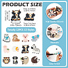 Cartoon Animals Silicone Beads SIL-TA0002-70-4