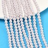 Electroplated Shell Pearl Beads Strands BSHE-G041-4mm-06-5