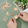 6Sets Zinc Alloy Side Release Buckles FIND-BC0013-98A-3
