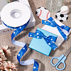 25 Yards Sport Ball Theme Printed Polyester Grosgrain Ribbon OCOR-WH20002-03B-02-4