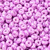 Baking Paint Luster Glass Seed Beads SEED-B001-04A-07-3